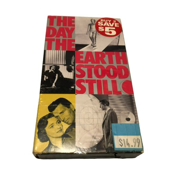 THE DAY THE EARTH STOOD STILL VHS 1991 PATRICIA NEAL, MICHAEL RENNIE UNTESTED - Picture 1 of 3